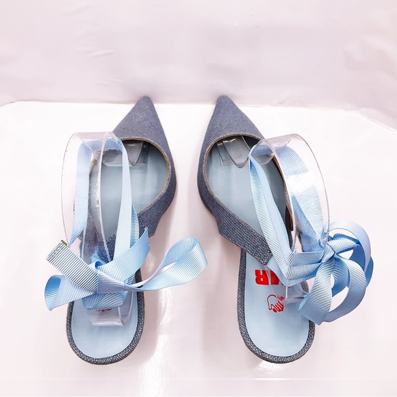 🆕{MR Man Repeller} Pacha Sling Back Kitten Heels - Picture 9 of 16